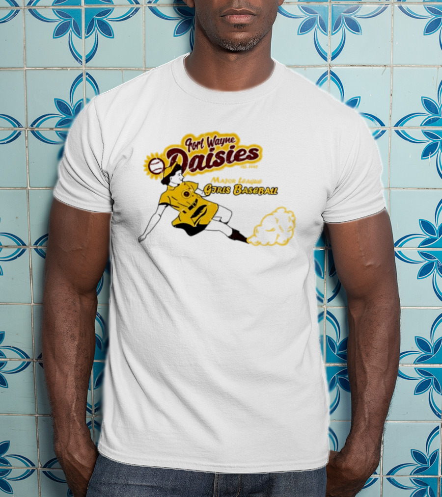 Fort Wayne Daisies Major League Girls Baseball Est 1943 Vintage Style Sportswear T-Shirt