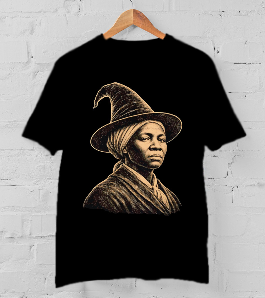 Wizard Hat Harriet Tubman Magic Historical Fusion T-Shirt