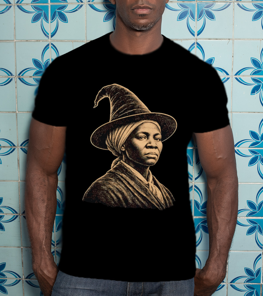 Wizard Hat Harriet Tubman Magic Historical Fusion T-Shirt