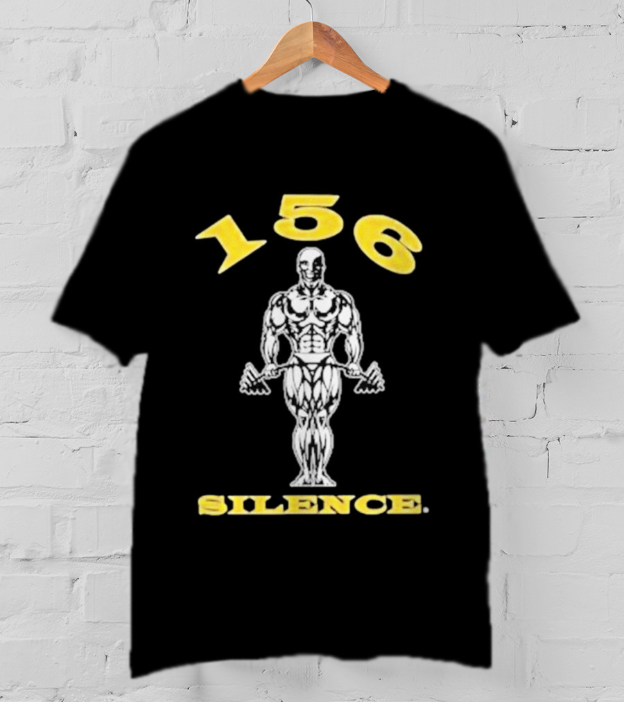 156 Silence Bodybuilder Icon Fitness Motivation T-Shirt