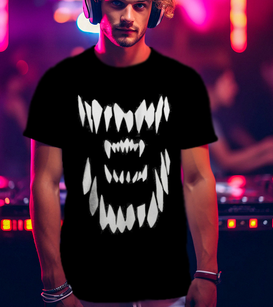 Alien It Takes Two To Mangle Iconic Zigzag T-Shirt
