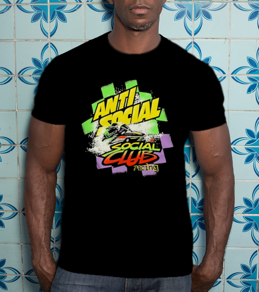 Anti Social Social Club Racing Arctic Snowmobile T-Shirt