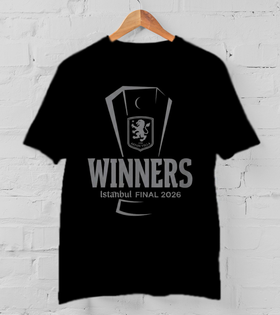 Aston Villa UEFA Europa League Winners Istanbul Final 2026 T-Shirt