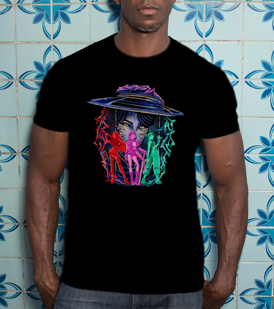 Original Hunt In Kpop Demon Huntrix Neon Warrior Trio T-Shirt