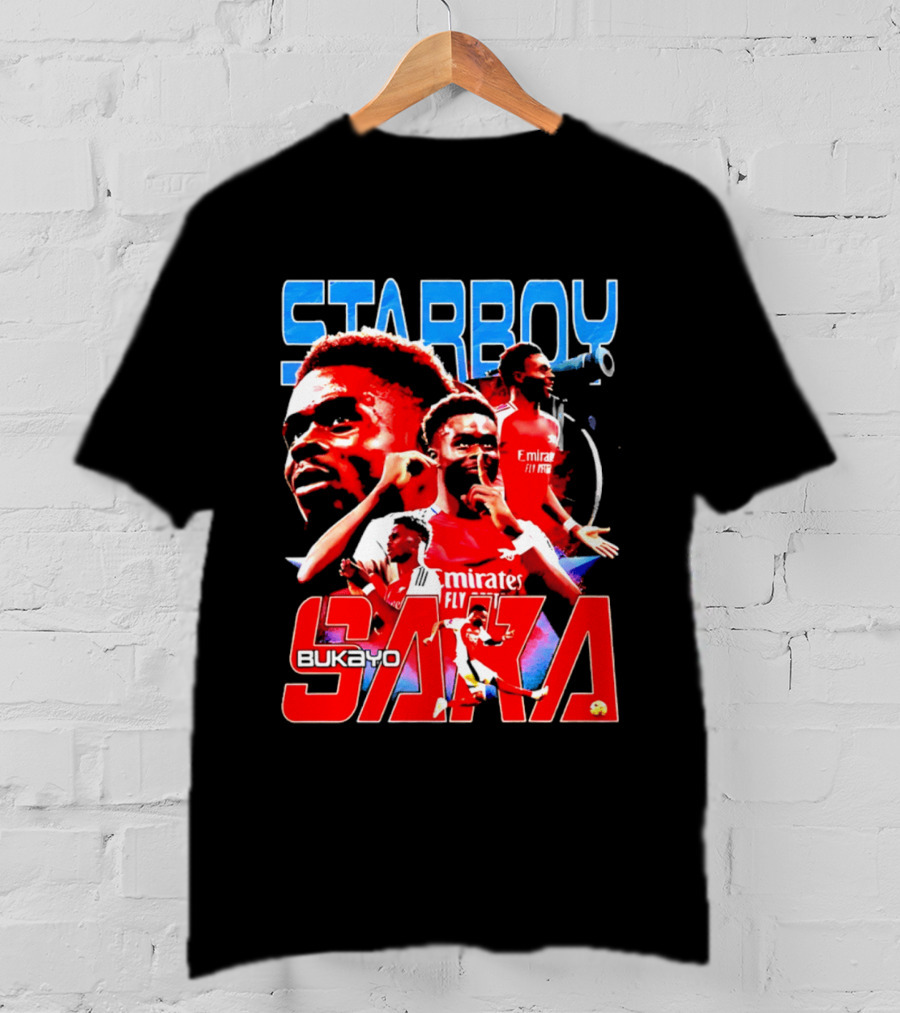 Starboy Bukayo Saka Arsenal Emirates Fly Player T-Shirt