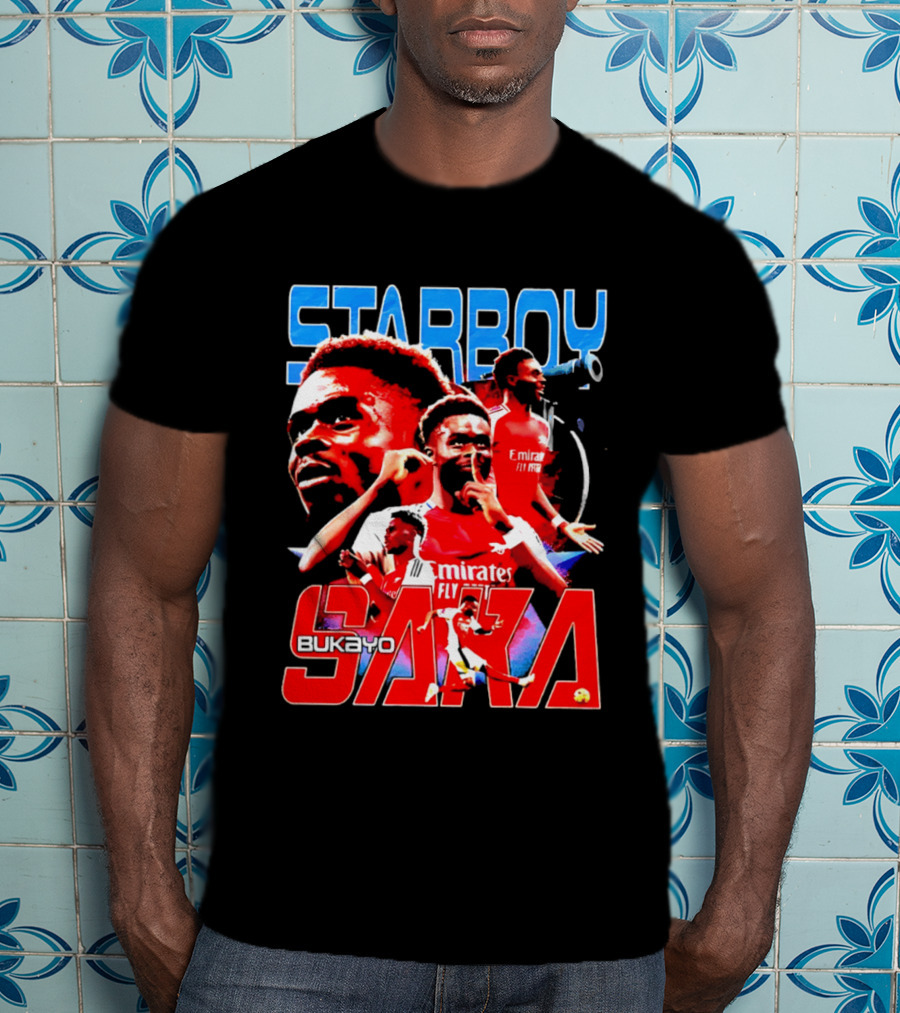 Starboy Bukayo Saka Arsenal Emirates Fly Player T-Shirt