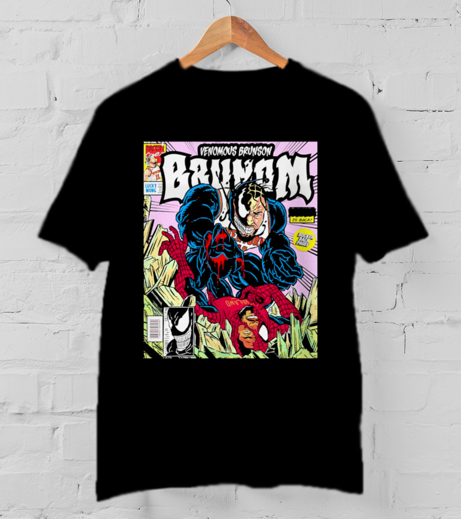 Venomous Brunson Lethal Protector Comic Cover New York Knicks T-Shirt