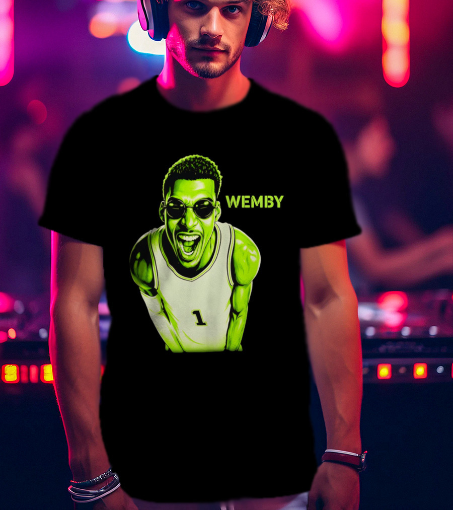 Victor Wembanyama Wemby San Antonio Spurs Alien Basketball Player 1 T-Shirt