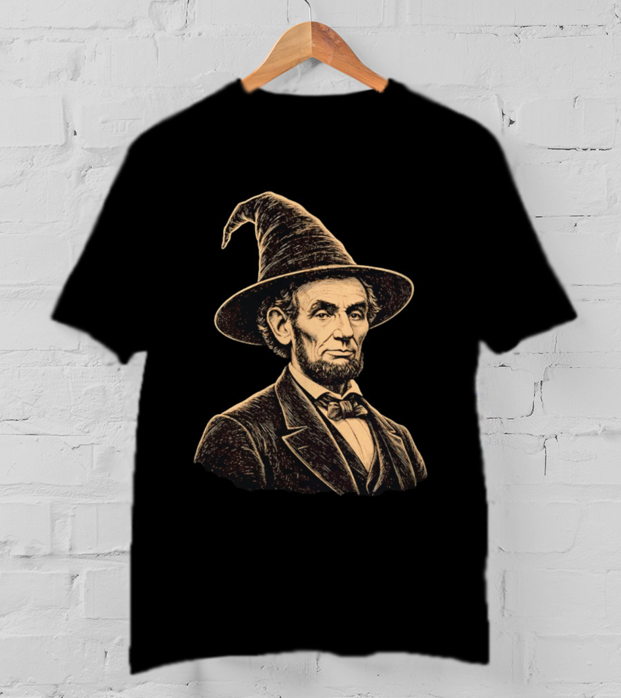 Abraham Lincoln Wizard Hat T-Shirt