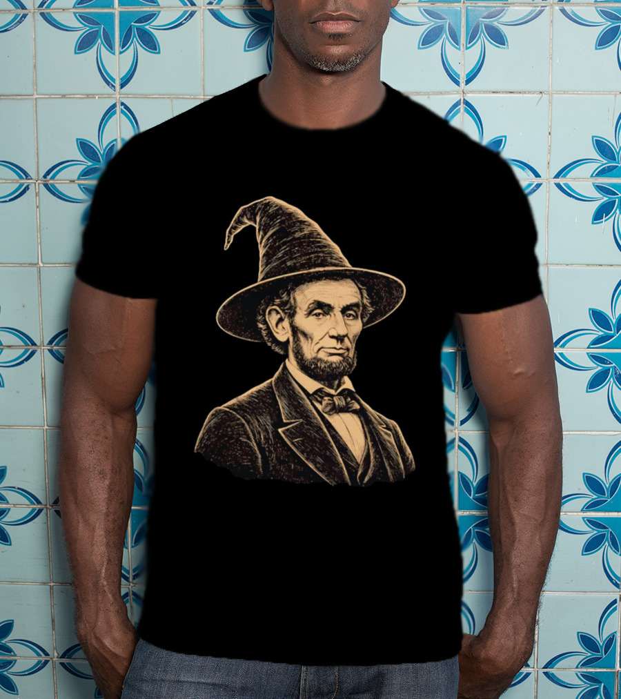 Abraham Lincoln Wizard Hat T-Shirt