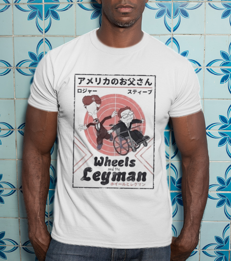 Wheels And The Legman Japanese Retro Style Characters T-Shirt