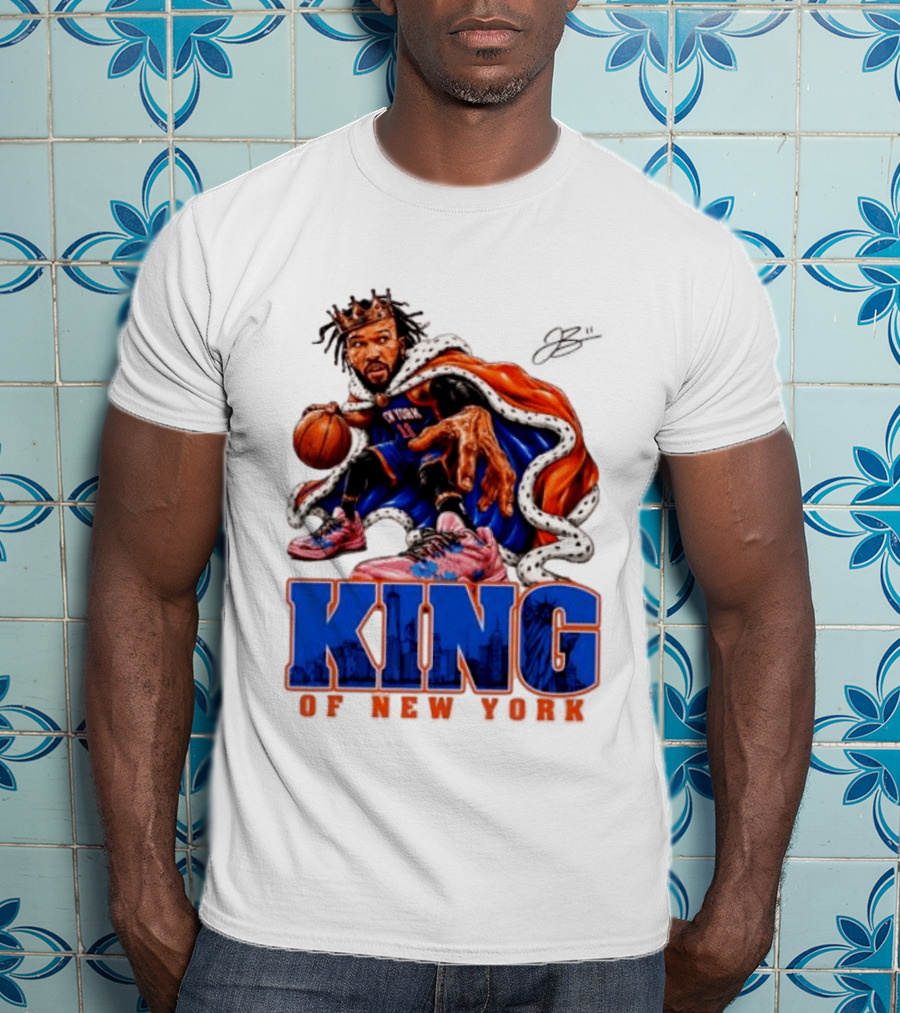 Jalen Brunson 2026 King Of New York Knicks NBA Basketball T-Shirt