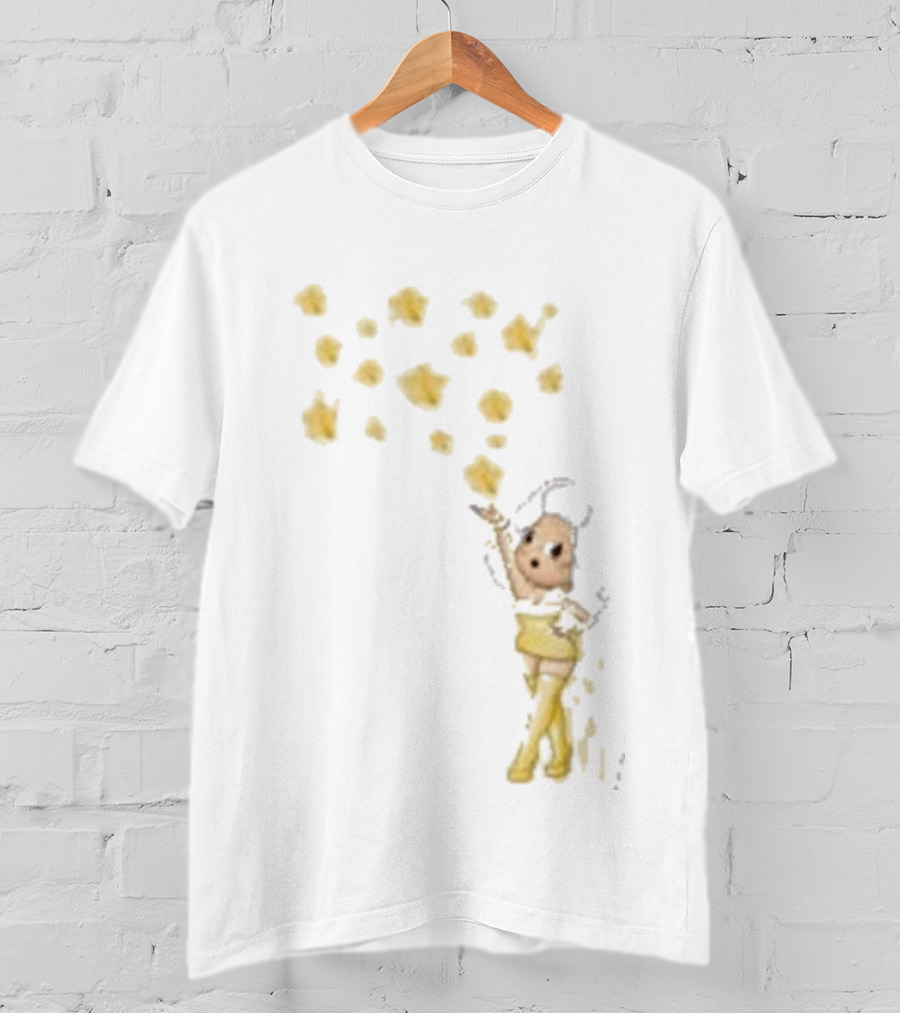Mainfactor Xoxo Your All Star Cheerful Character With Yellow Confetti T-Shirt