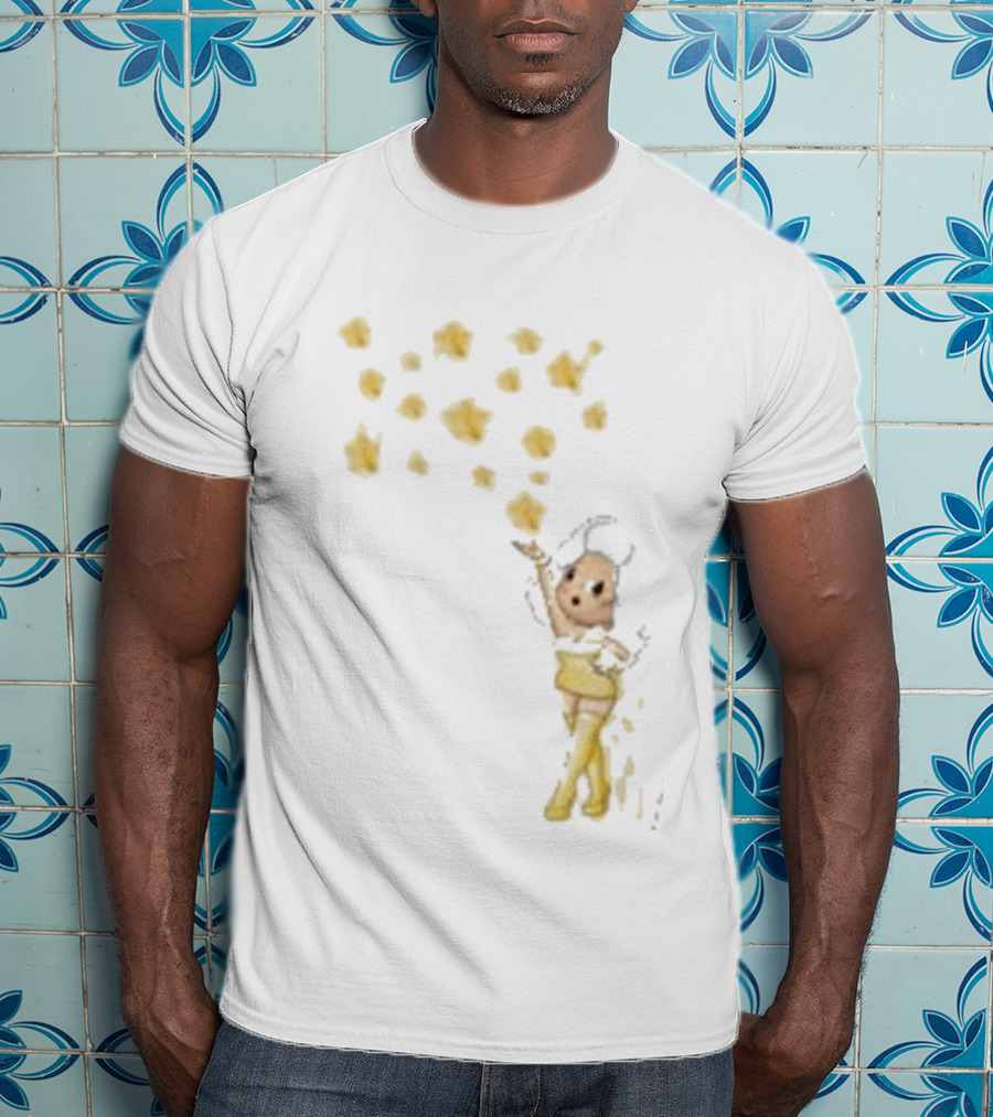 Mainfactor Xoxo Your All Star Cheerful Character With Yellow Confetti T-Shirt