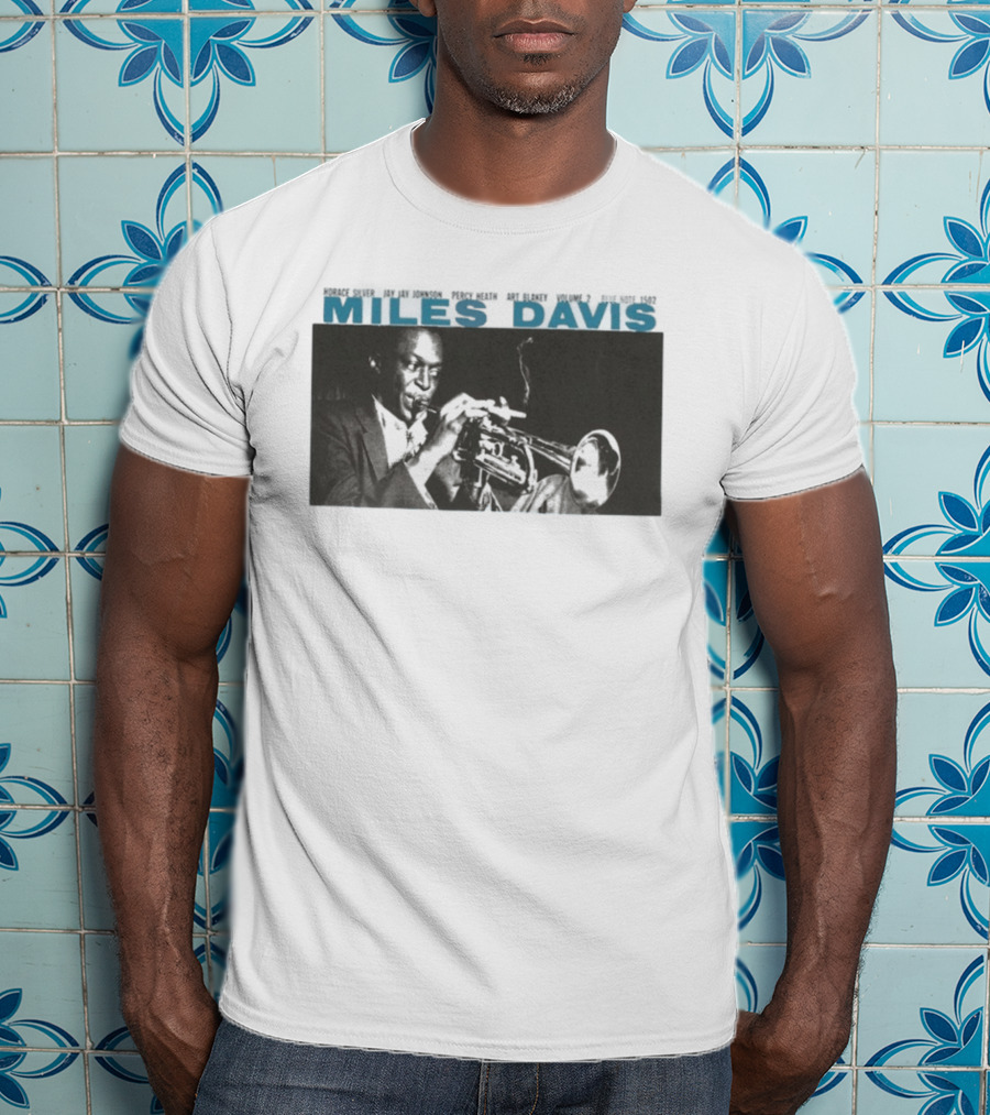 Miles Davis Volume 2 Jazz Horace Silver JJ Johnson Black And White Album Cover T-Shirt