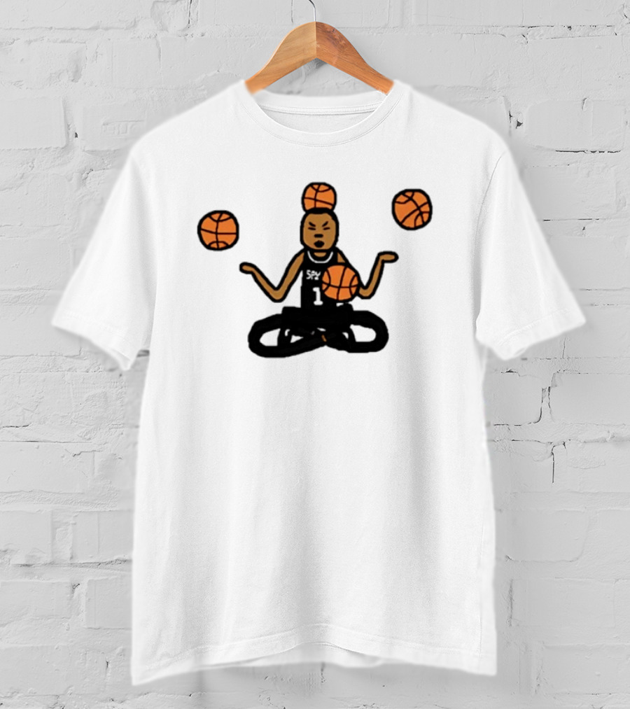 Monk Wemby Victor Wembanyama Juggling Basketballs San Antonio Spurs T-Shirt