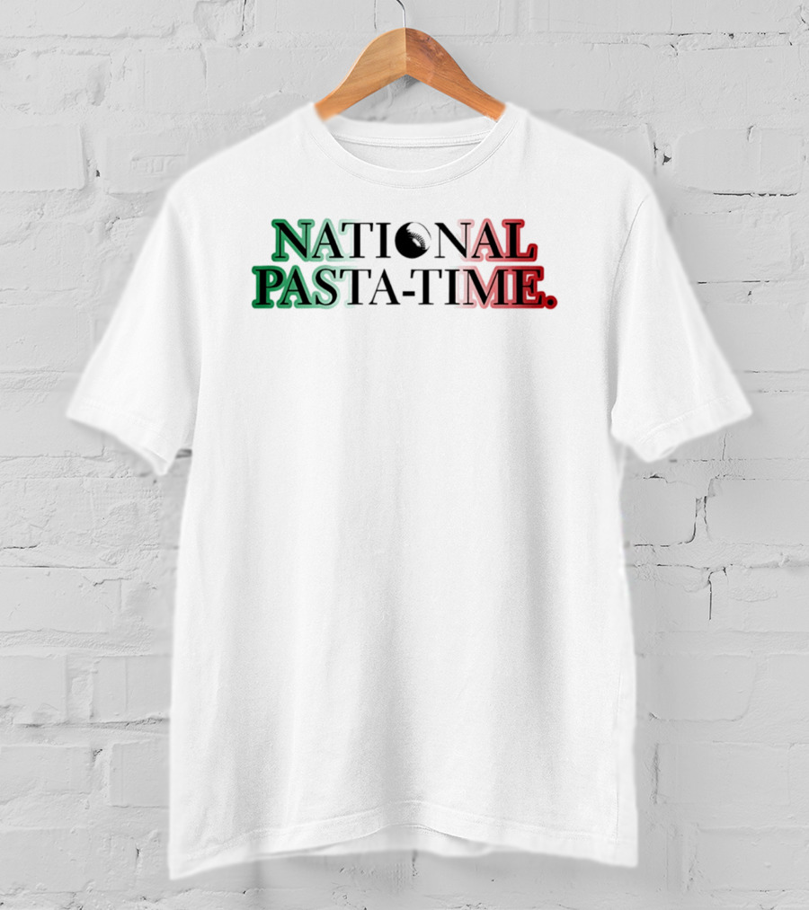 National Pasta Time Italy Flag T-Shirt