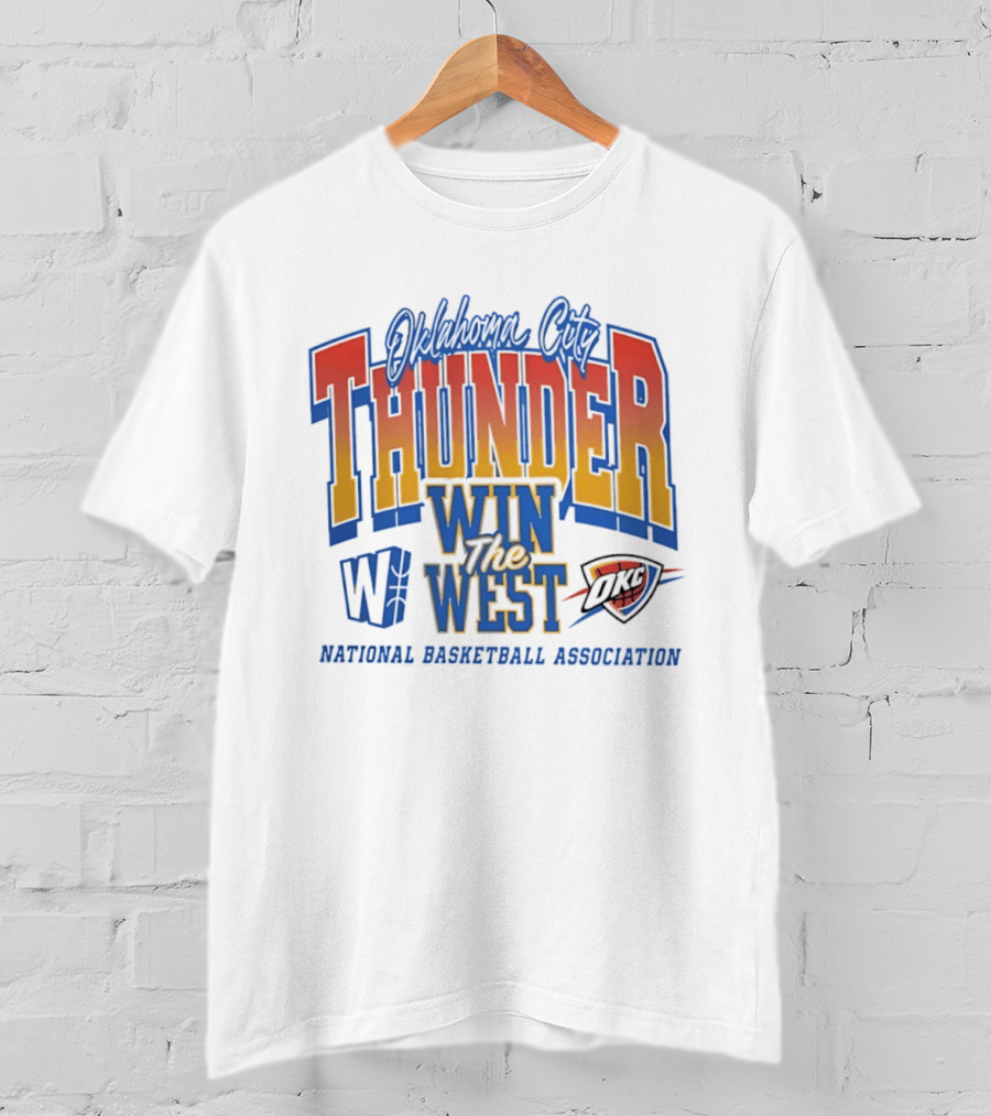 Oklahoma City Thunder Win The West NBA Basketball National Basketball Association OKC T-Shirt