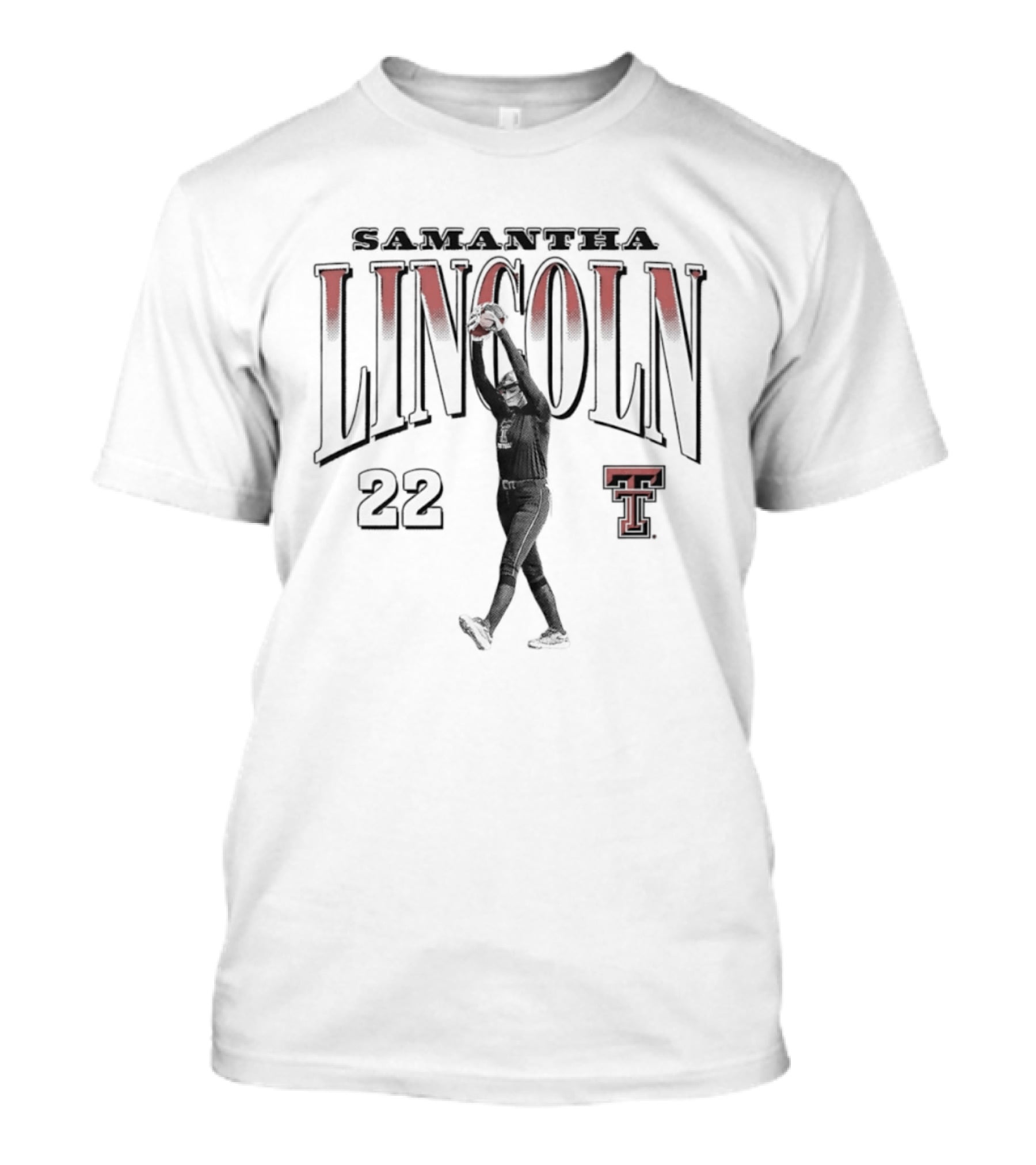 Samantha Lincoln 22 Texas Tech Softball T T-Shirt