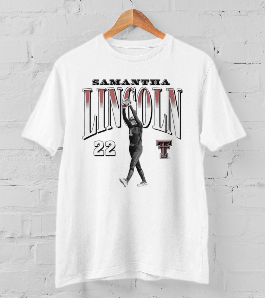Samantha Lincoln 22 Texas Tech Softball T T-Shirt