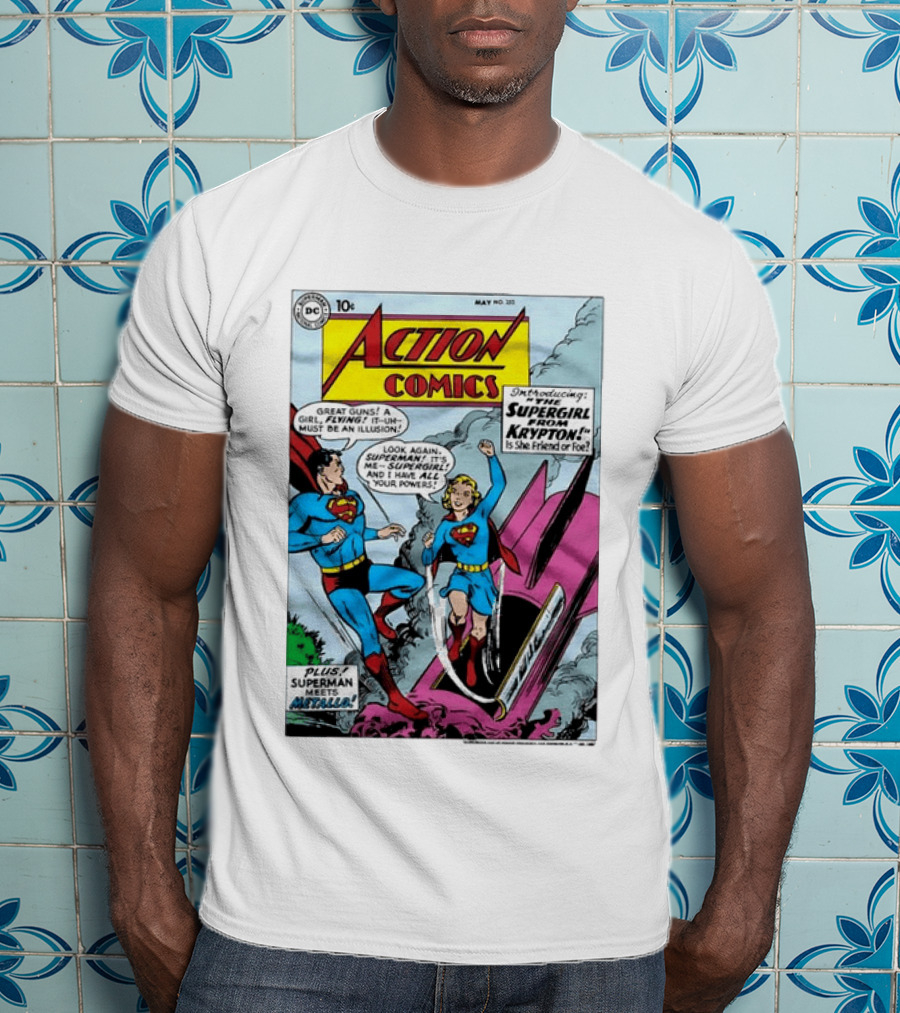 Action Comics 252 Superman Meets Supergirl From Krypton DC Comics 1959 T-Shirt