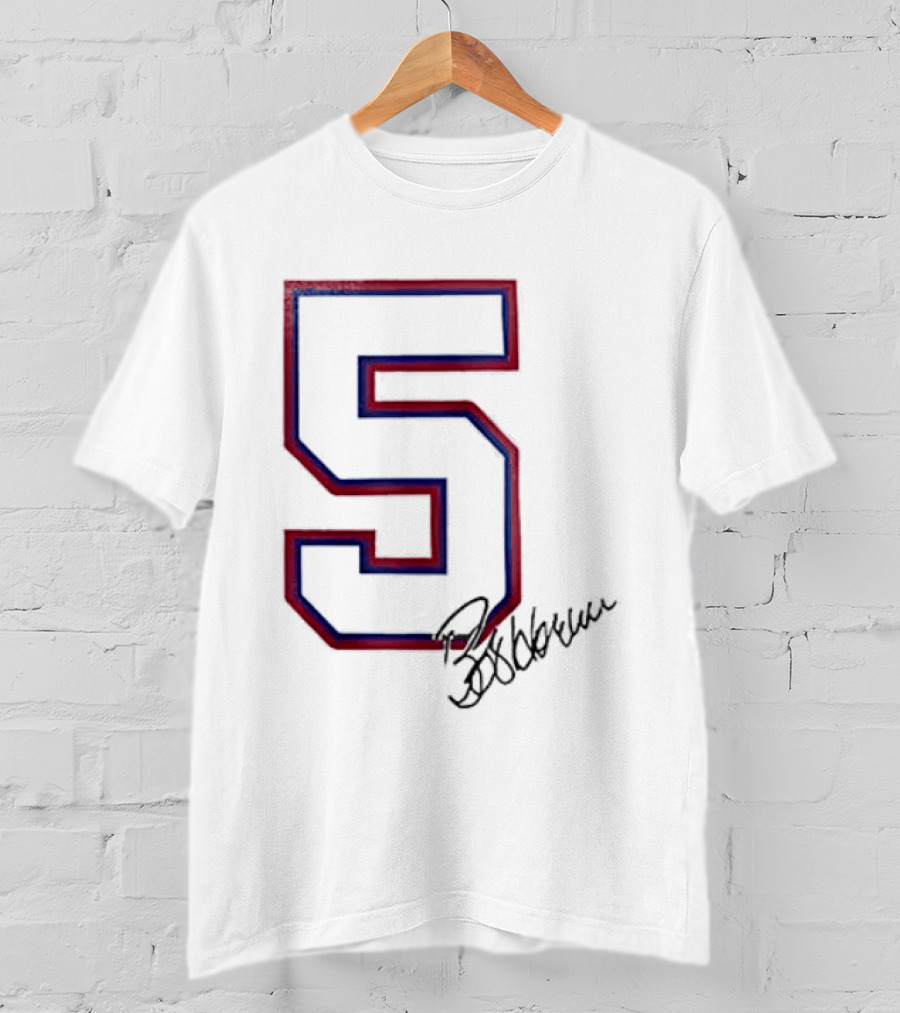 Atlanta Braves Bob Horner Number 5 Signature T-Shirt