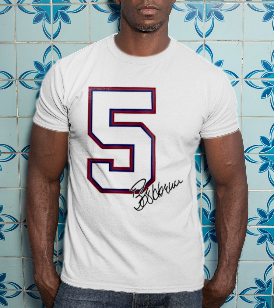 Atlanta Braves Bob Horner Number 5 Signature T-Shirt