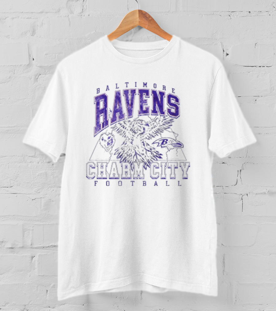 Baltimore Ravens Charm City Football Ravens T-Shirt