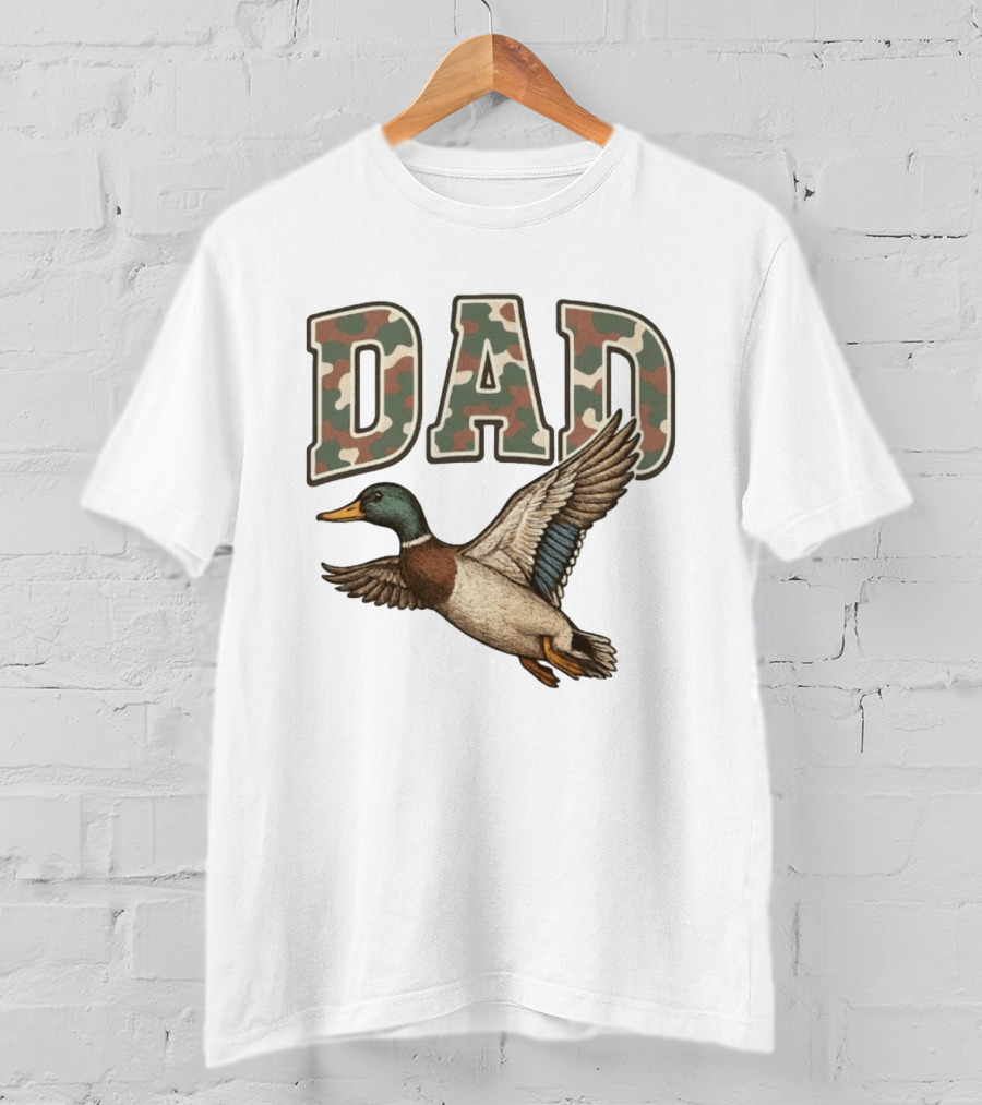 Dad Camo Duck Hunter T-Shirt