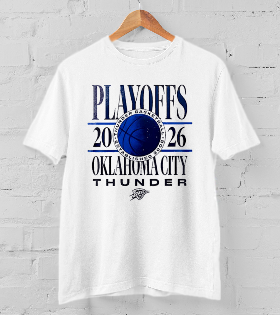 Oklahoma City Thunder Playoffs 2026 Loud City Basketball T-Shirt