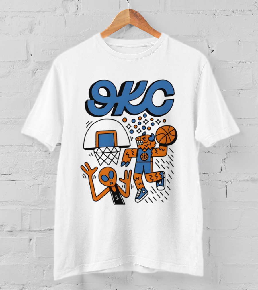 OKC Thunder Rumble Dunk Basketball T-Shirt