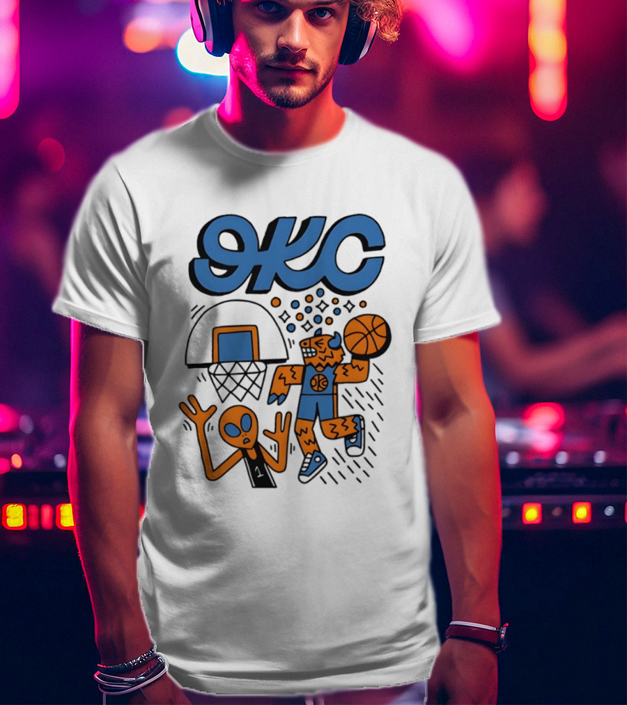 OKC Thunder Rumble Dunk Basketball T-Shirt