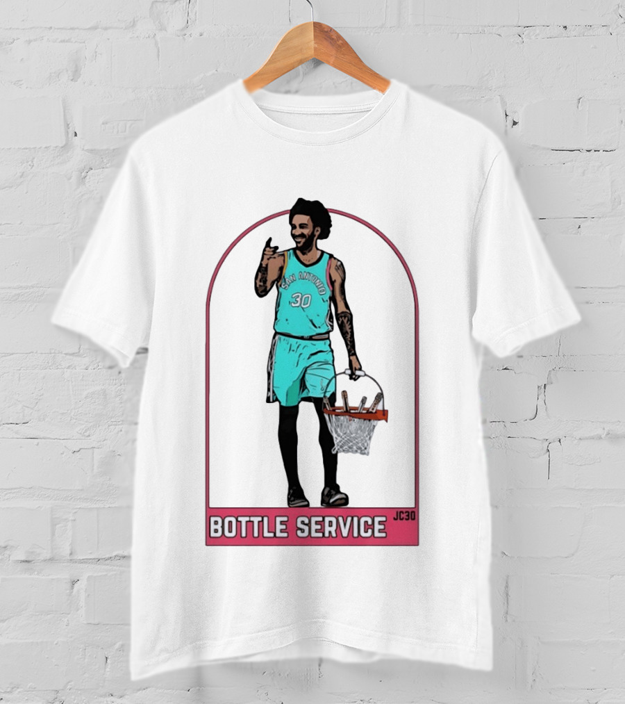 San Antonio Jeremy Sochan Bottle Service JC30 T-Shirt