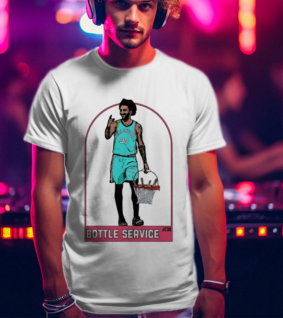 San Antonio Jeremy Sochan Bottle Service JC30 T-Shirt