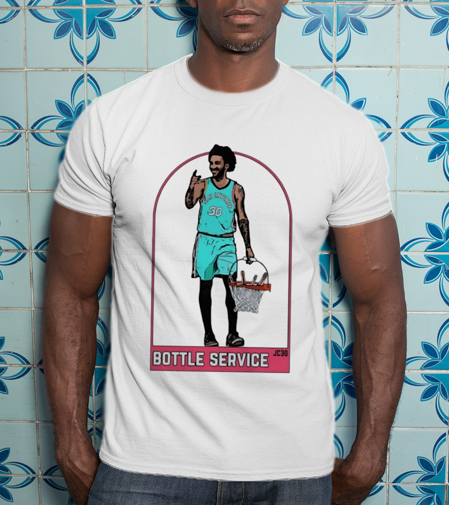 San Antonio Jeremy Sochan Bottle Service JC30 T-Shirt