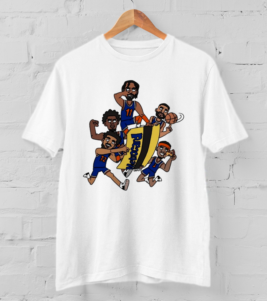 New York Basketball Team Subway Characters With Metocard T-Shirt