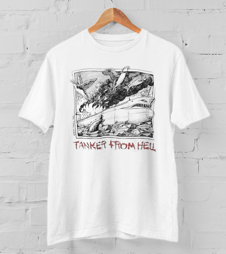 Tanker From Hell Ray Troll 1989 T-Shirt