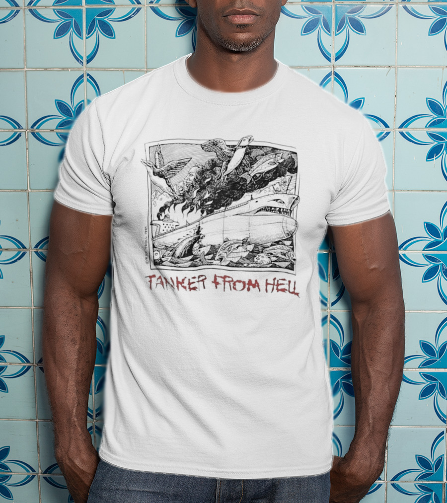 Tanker From Hell Ray Troll 1989 T-Shirt