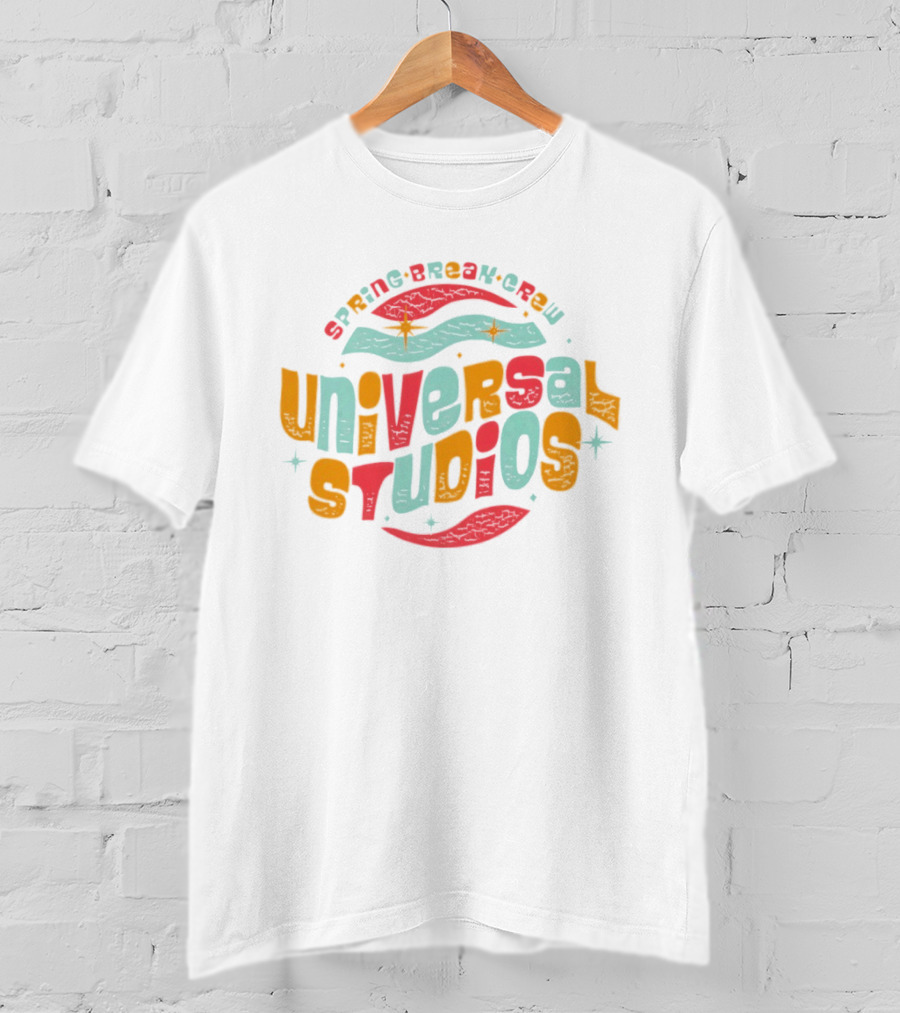 Universal Studios Spring Break Crew Retro Wave T-Shirt