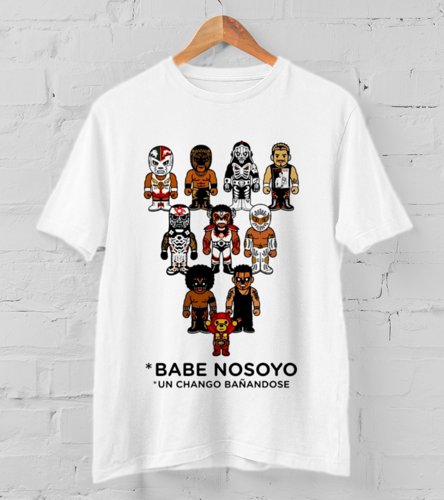 Babe Nosoyo Un Chango Banandose Characters Collection T-Shirt