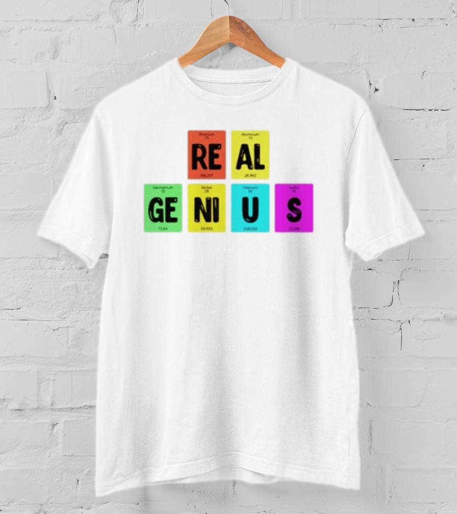 Periodic Table Elements Rhenium Aluminum Germanium Nickel Uranium Sulfur T-Shirt
