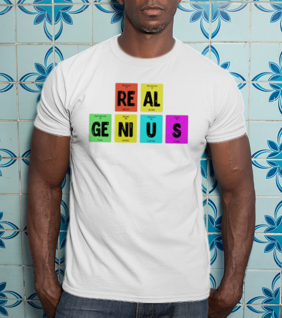 Periodic Table Elements Rhenium Aluminum Germanium Nickel Uranium Sulfur T-Shirt