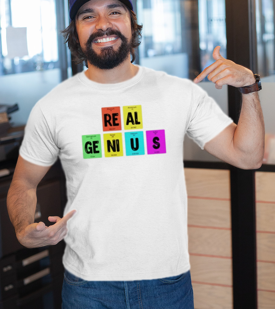 Periodic Table Elements Rhenium Aluminum Germanium Nickel Uranium Sulfur T-Shirt