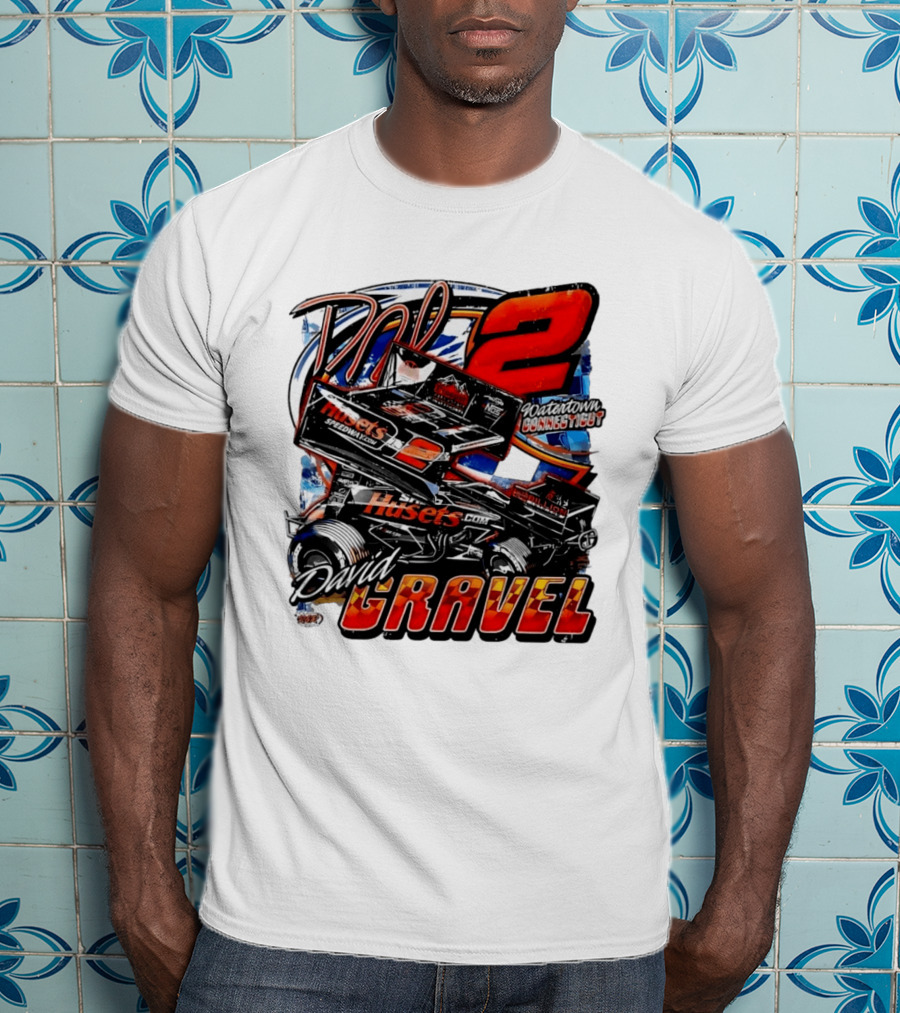 David Gravel Big Game Motorsports Sprint Car 2 Watertown Connecticut Huset's Speedway NOS T-Shirt