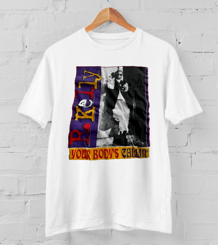 R Kelly Your Body's Callin' Vintage Style Avec Photo Iconique Et Couleurs Vives T-Shirt