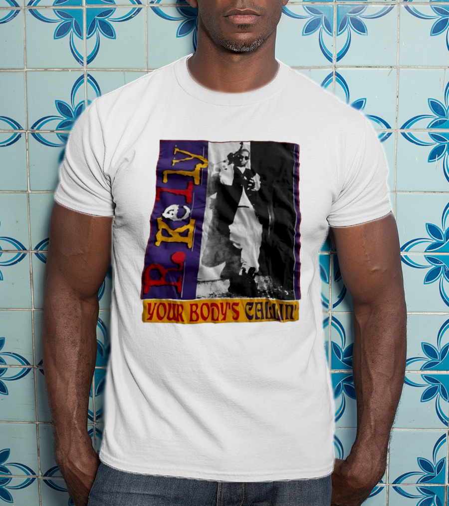 R Kelly Your Body's Callin' Vintage Style Avec Photo Iconique Et Couleurs Vives T-Shirt