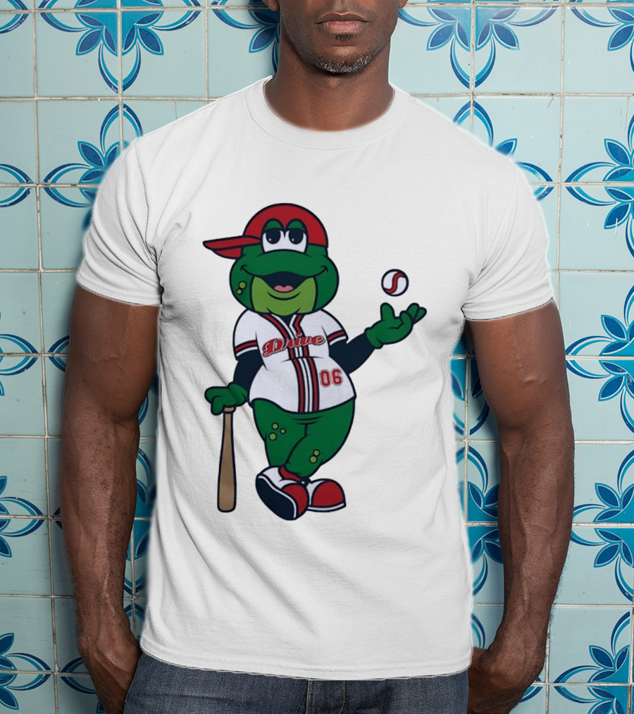 Greenville Drive Reedy Rip'it Frog Baseball Mascot 06 T-Shirt