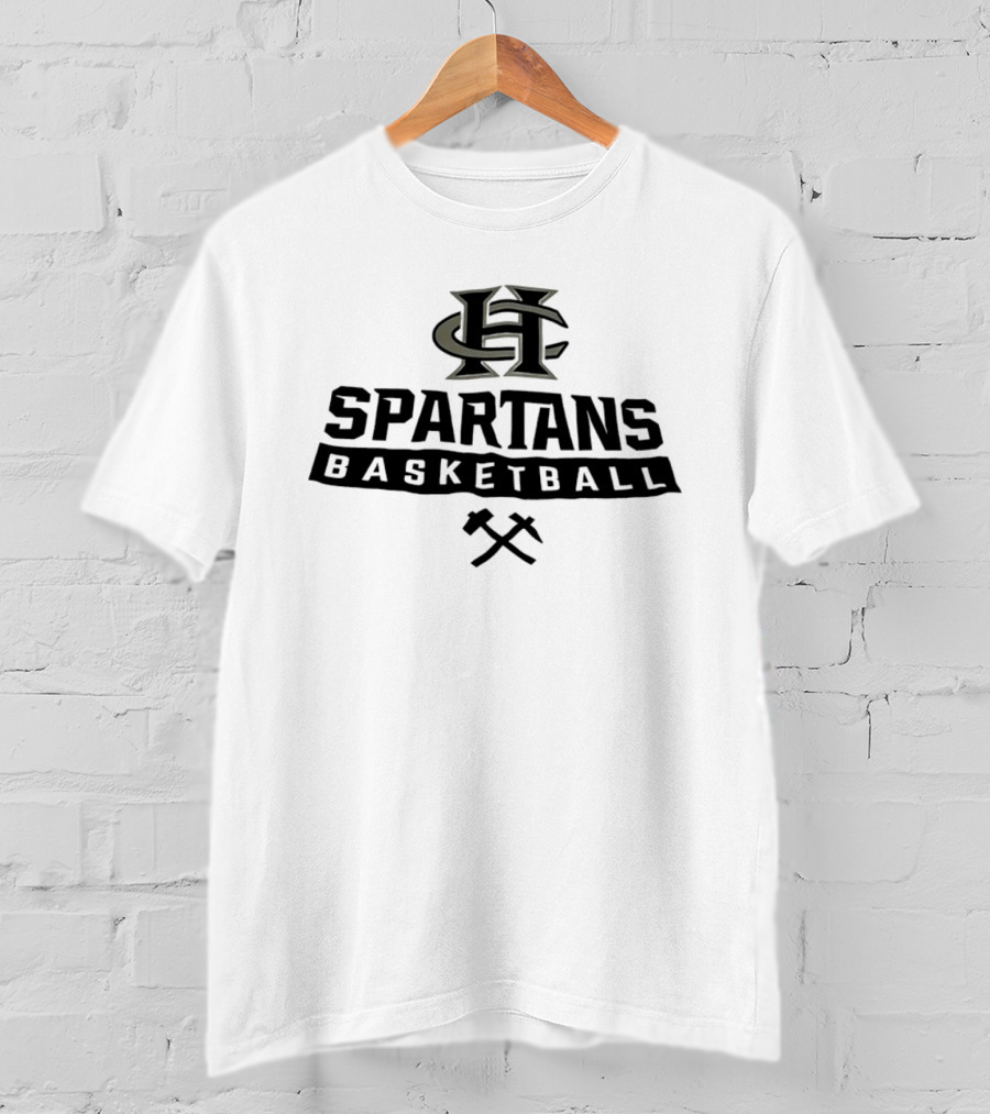 Francis Howell Central Spartans Basketball H C Logo And Crossed Axes T-Shirt