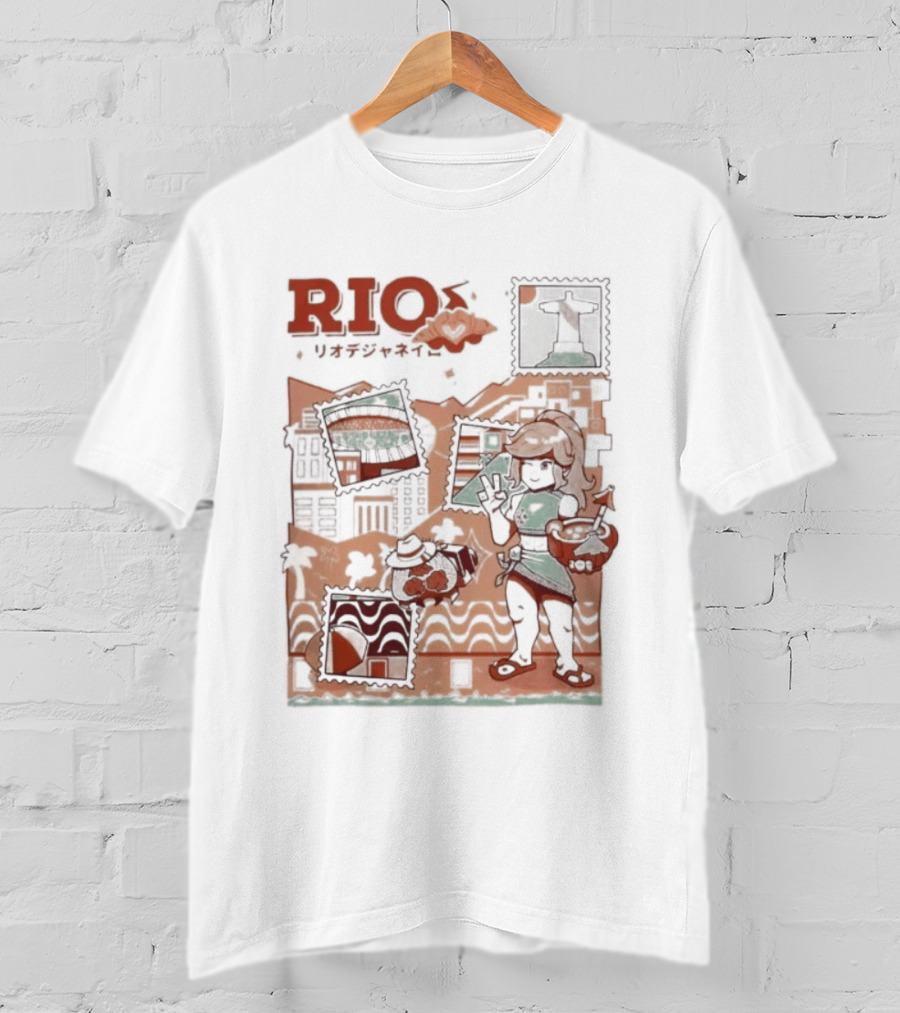 RIO Carnaval Starlight Flip Flops Heyra Vieira T-Shirt