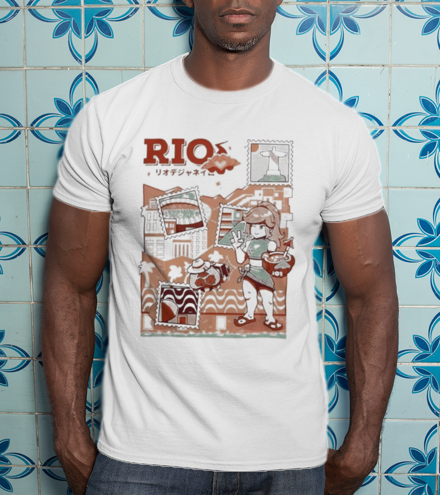 RIO Carnaval Starlight Flip Flops Heyra Vieira T-Shirt